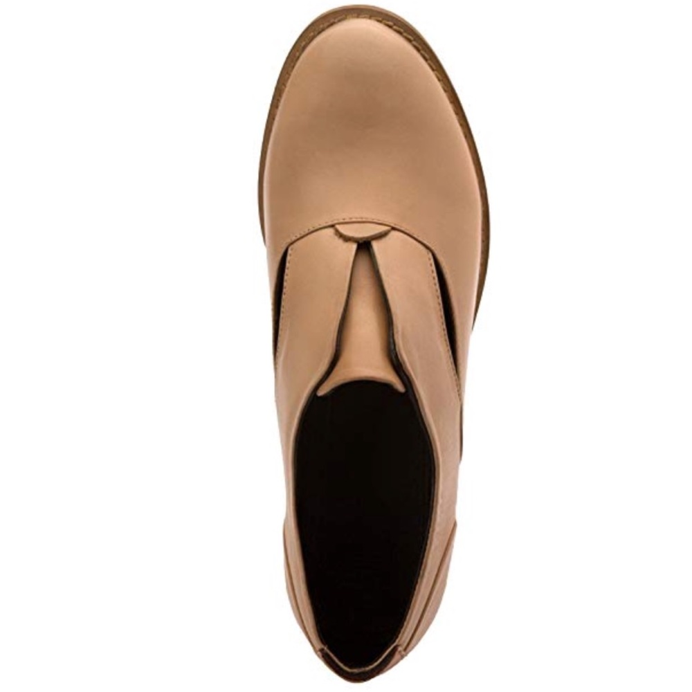 Cut Out Laceless Boyfriend Loafer Oxfords - Picture 8 of 8